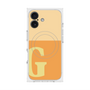 プレミアムスクエアケース with MagSafe［ オリジナル - initial two tone - G orange ］