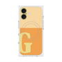 プレミアムスクエアケース with MagSafe［ オリジナル - initial two tone - G orange ］
