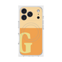 プレミアムスクエアケース with MagSafe［ オリジナル - initial two tone - G orange ］
