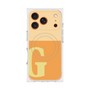 プレミアムスクエアケース with MagSafe［ オリジナル - initial two tone - G orange ］