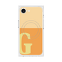 プレミアムスクエアケース with MagSafe［ オリジナル - initial two tone - G orange ］