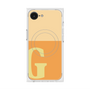 プレミアムスクエアケース with MagSafe［ オリジナル - initial two tone - G orange ］
