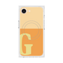プレミアムスクエアケース with MagSafe［ オリジナル - initial two tone - G orange ］