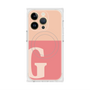 プレミアムスクエアケース with MagSafe［ オリジナル - initial two tone - G pink ］