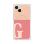 プレミアムスクエアケース with MagSafe［ オリジナル - initial two tone - G pink ］
