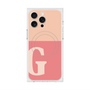 プレミアムスクエアケース with MagSafe［ オリジナル - initial two tone - G pink ］