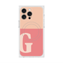 プレミアムスクエアケース with MagSafe［ オリジナル - initial two tone - G pink ］
