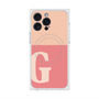 プレミアムスクエアケース with MagSafe［ オリジナル - initial two tone - G pink ］