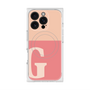 プレミアムスクエアケース with MagSafe［ オリジナル - initial two tone - G pink ］
