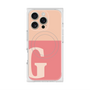 プレミアムスクエアケース with MagSafe［ オリジナル - initial two tone - G pink ］