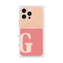 プレミアムスクエアケース with MagSafe［ オリジナル - initial two tone - G pink ］