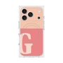 プレミアムスクエアケース with MagSafe［ オリジナル - initial two tone - G pink ］