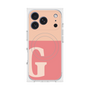 プレミアムスクエアケース with MagSafe［ オリジナル - initial two tone - G pink ］