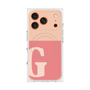 プレミアムスクエアケース with MagSafe［ オリジナル - initial two tone - G pink ］