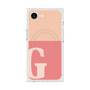 プレミアムスクエアケース with MagSafe［ オリジナル - initial two tone - G pink ］