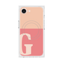 プレミアムスクエアケース with MagSafe［ オリジナル - initial two tone - G pink ］