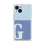 プレミアムスクエアケース with MagSafe［ オリジナル - initial two tone - G blue ］