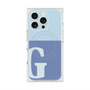 プレミアムスクエアケース with MagSafe［ オリジナル - initial two tone - G blue ］