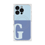 プレミアムスクエアケース with MagSafe［ オリジナル - initial two tone - G blue ］