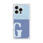 プレミアムスクエアケース with MagSafe［ オリジナル - initial two tone - G blue ］