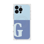 プレミアムスクエアケース with MagSafe［ オリジナル - initial two tone - G blue ］