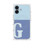 プレミアムスクエアケース with MagSafe［ オリジナル - initial two tone - G blue ］