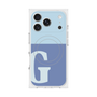 プレミアムスクエアケース with MagSafe［ オリジナル - initial two tone - G blue ］