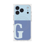 プレミアムスクエアケース with MagSafe［ オリジナル - initial two tone - G blue ］