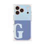 プレミアムスクエアケース with MagSafe［ オリジナル - initial two tone - G blue ］