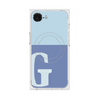 プレミアムスクエアケース with MagSafe［ オリジナル - initial two tone - G blue ］