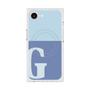プレミアムスクエアケース with MagSafe［ オリジナル - initial two tone - G blue ］
