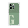 プレミアムスクエアケース with MagSafe［ オリジナル - initial two tone - G green ］