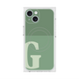 プレミアムスクエアケース with MagSafe［ オリジナル - initial two tone - G green ］