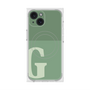 プレミアムスクエアケース with MagSafe［ オリジナル - initial two tone - G green ］