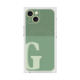 プレミアムスクエアケース with MagSafe［ オリジナル - initial two tone - G green ］