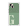 プレミアムスクエアケース with MagSafe［ オリジナル - initial two tone - G green ］