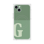 プレミアムスクエアケース with MagSafe［ オリジナル - initial two tone - G green ］