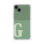 プレミアムスクエアケース with MagSafe［ オリジナル - initial two tone - G green ］