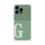 プレミアムスクエアケース with MagSafe［ オリジナル - initial two tone - G green ］