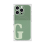 プレミアムスクエアケース with MagSafe［ オリジナル - initial two tone - G green ］