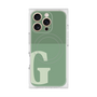 プレミアムスクエアケース with MagSafe［ オリジナル - initial two tone - G green ］