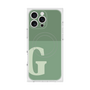プレミアムスクエアケース with MagSafe［ オリジナル - initial two tone - G green ］