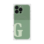 プレミアムスクエアケース with MagSafe［ オリジナル - initial two tone - G green ］