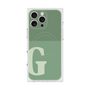 プレミアムスクエアケース with MagSafe［ オリジナル - initial two tone - G green ］