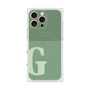 プレミアムスクエアケース with MagSafe［ オリジナル - initial two tone - G green ］