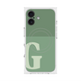 プレミアムスクエアケース with MagSafe［ オリジナル - initial two tone - G green ］