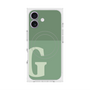 プレミアムスクエアケース with MagSafe［ オリジナル - initial two tone - G green ］
