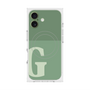 プレミアムスクエアケース with MagSafe［ オリジナル - initial two tone - G green ］