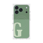 プレミアムスクエアケース with MagSafe［ オリジナル - initial two tone - G green ］