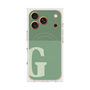プレミアムスクエアケース with MagSafe［ オリジナル - initial two tone - G green ］